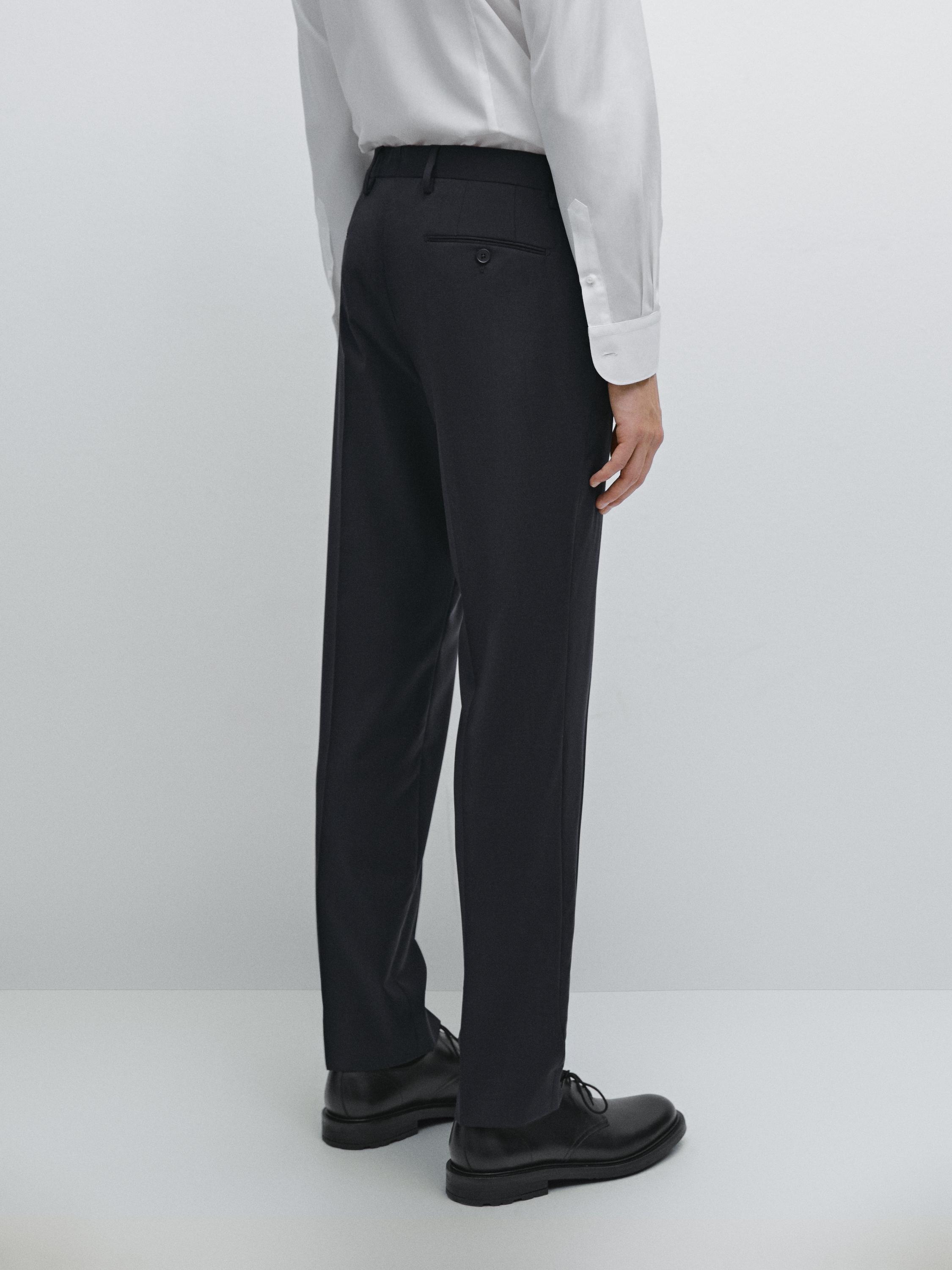 Pantalon de costume 100 % laine