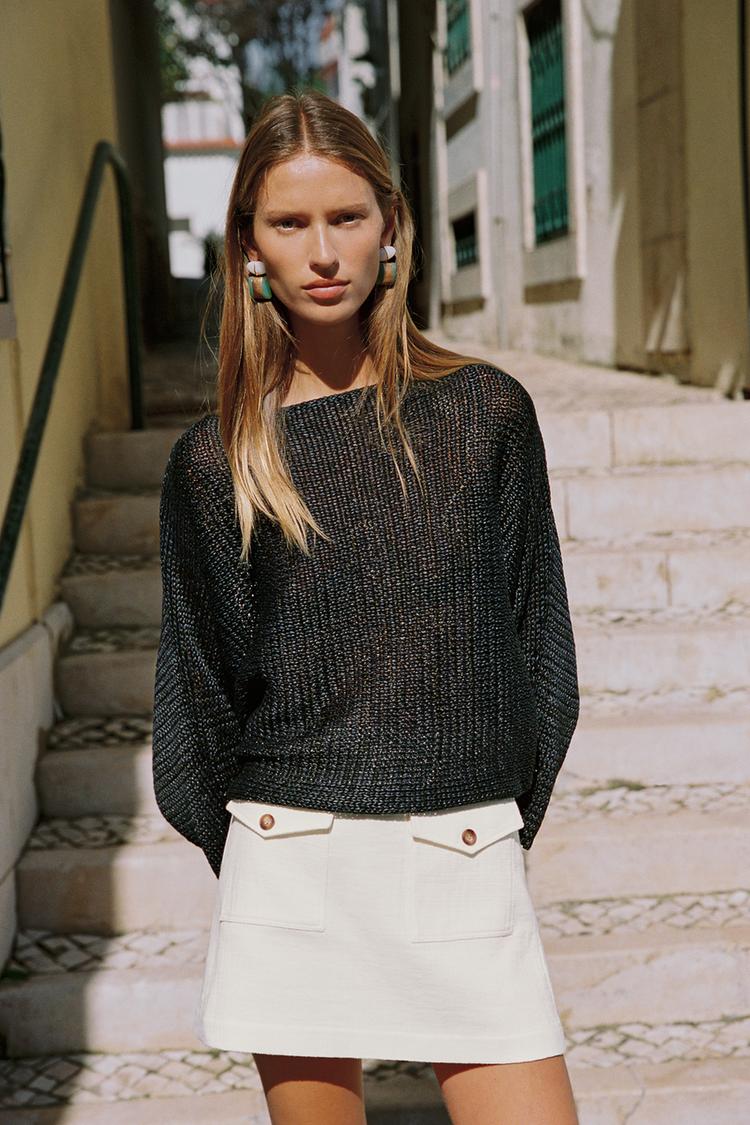RUSTIC WEAVE SKORT - Zara product image