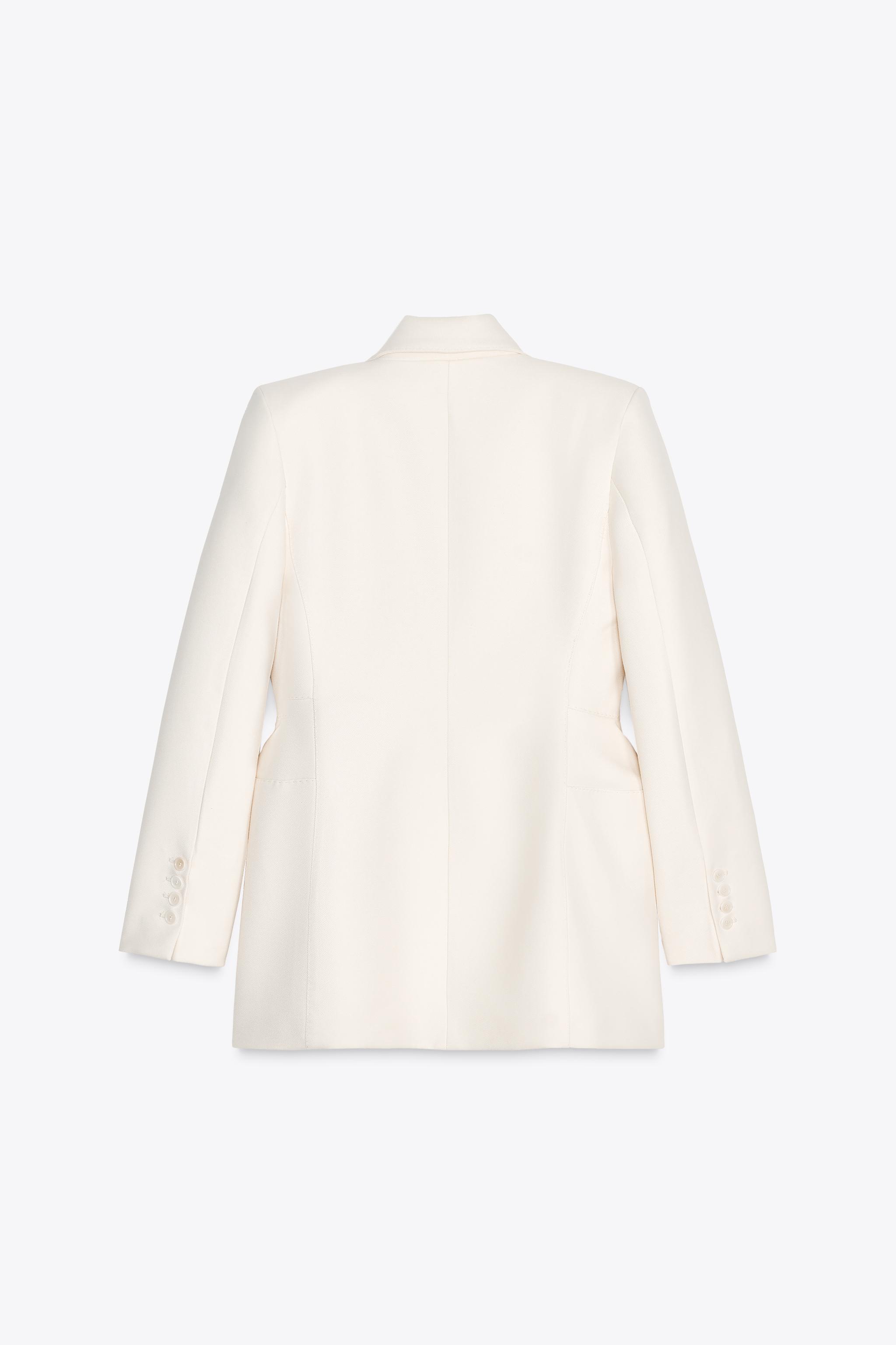 DOUBLE-BREASTED BLAZER WITH SHOULDER PADS ZW COLLECTION