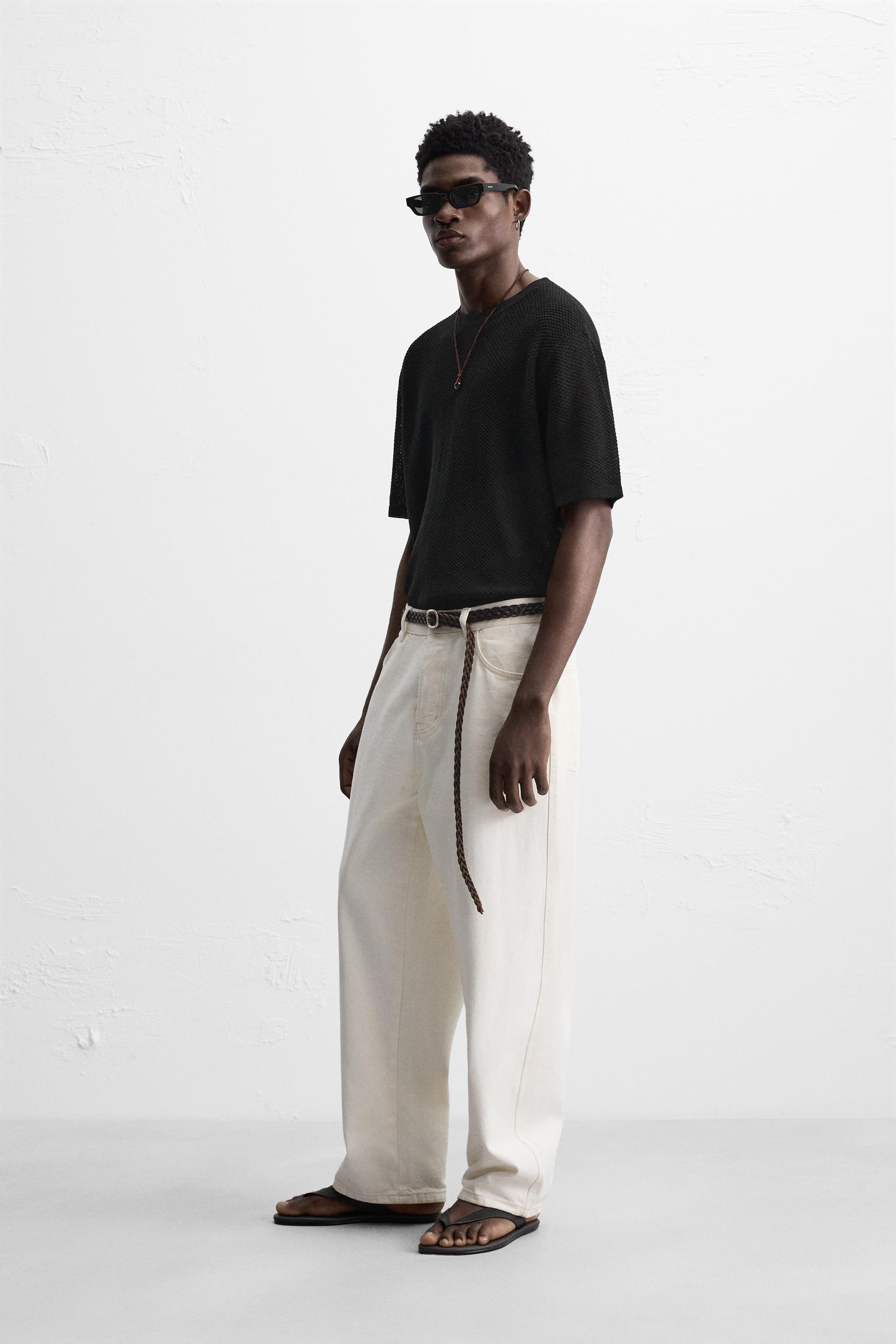 TEXTURED KNIT T-SHIRT