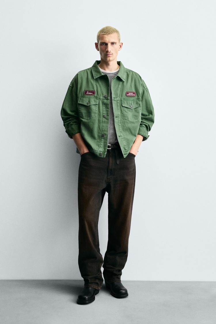 WASHED PATCH JACKET