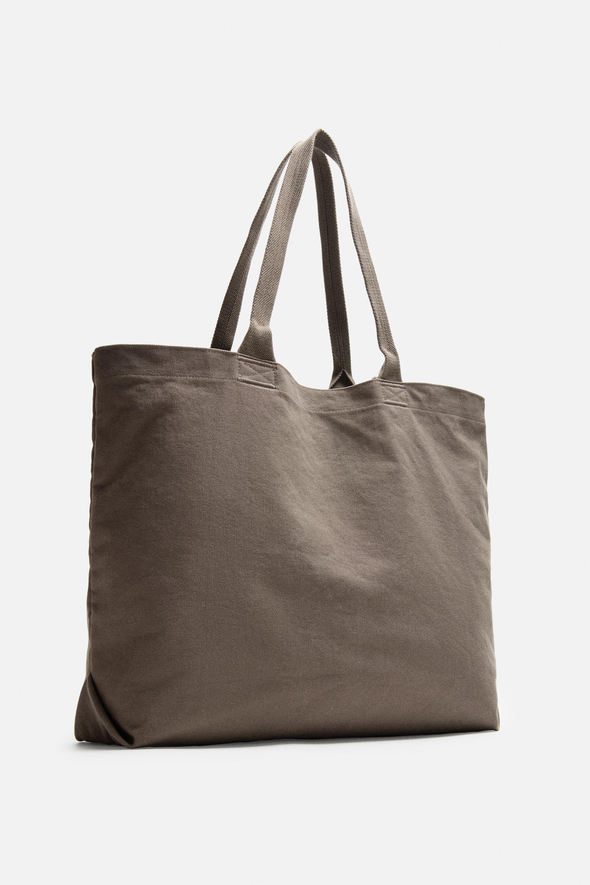 WASHED CANVAS TOTE BAG