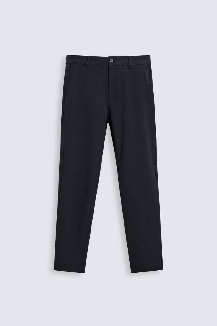 TEXTURED STRETCH CHINO PANTS - Zara product image