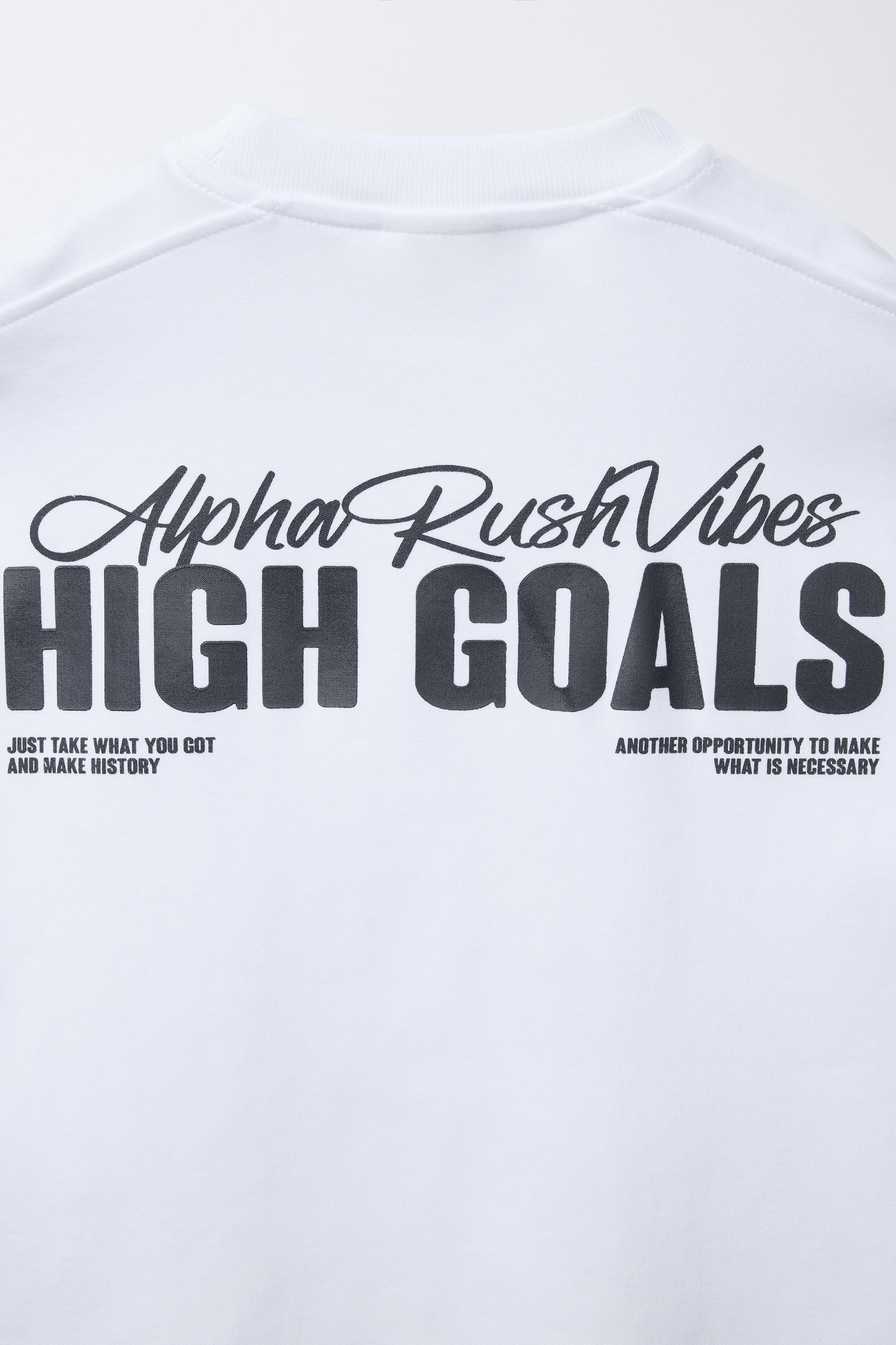 RAISED TEXT T-SHIRT