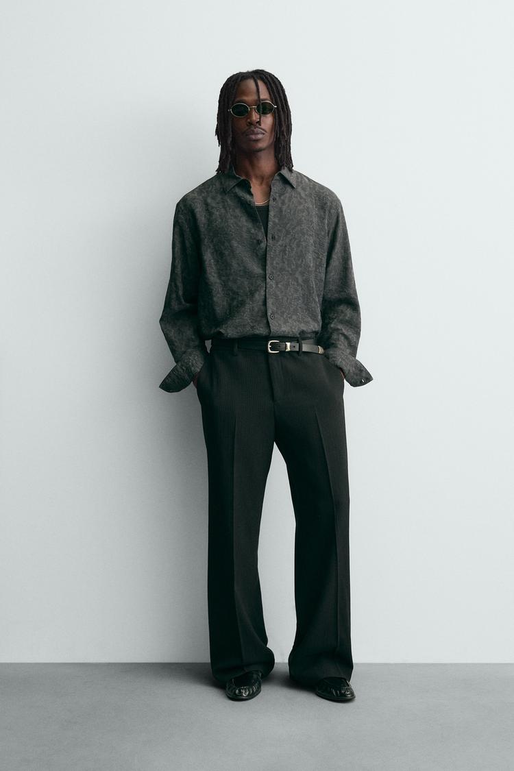 FLOWY FLORAL JACQUARD SHIRT - Zara product image
