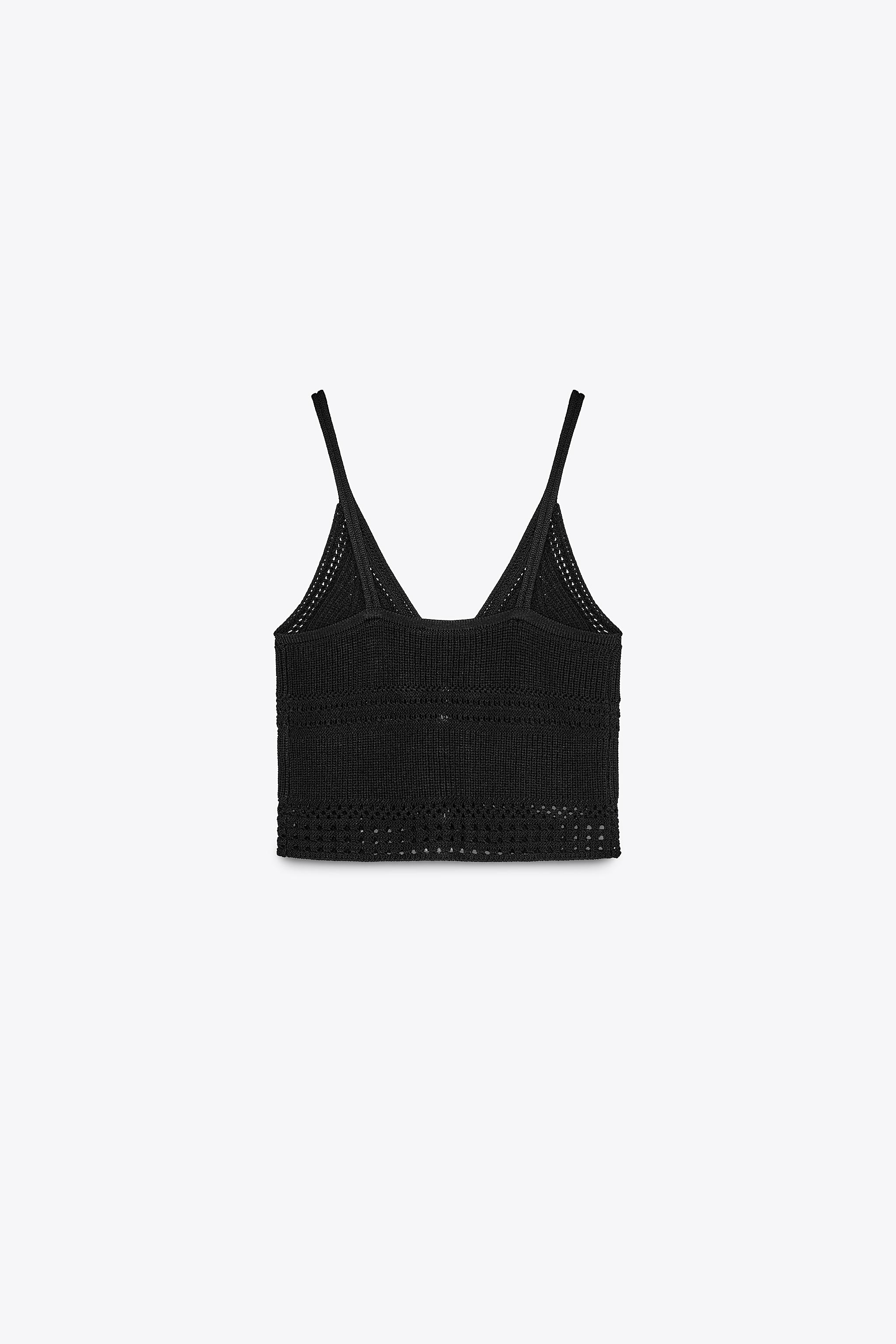STRAPPY KNIT CROP TOP