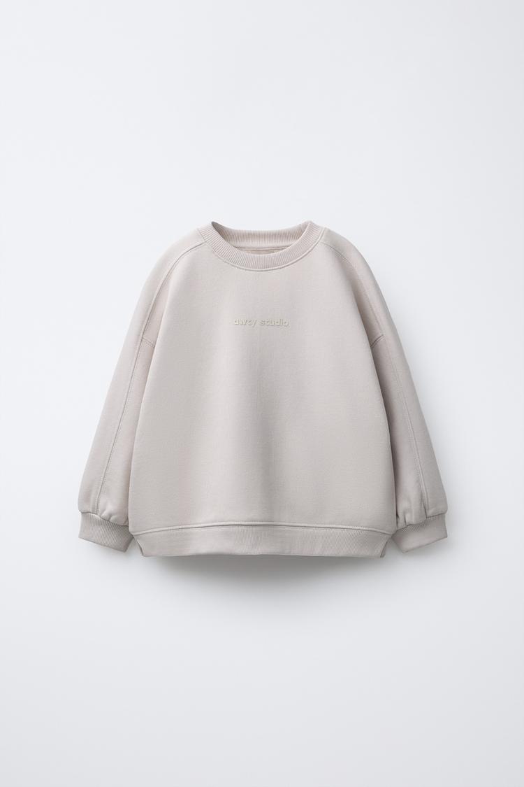 RAISED TEXT SWEATSHIRT - Zara product image