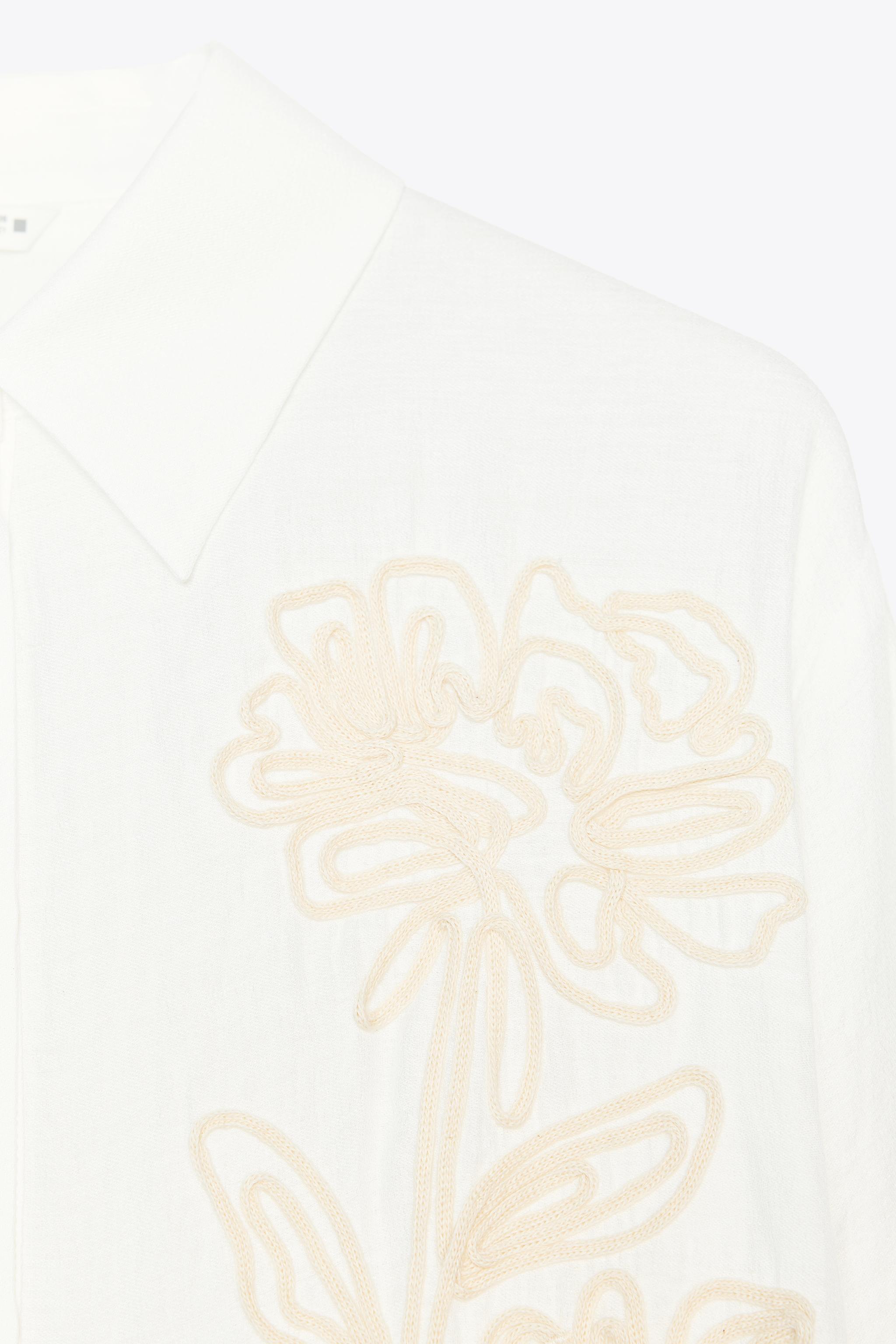 CHEMISE BRODERIE FLEUR