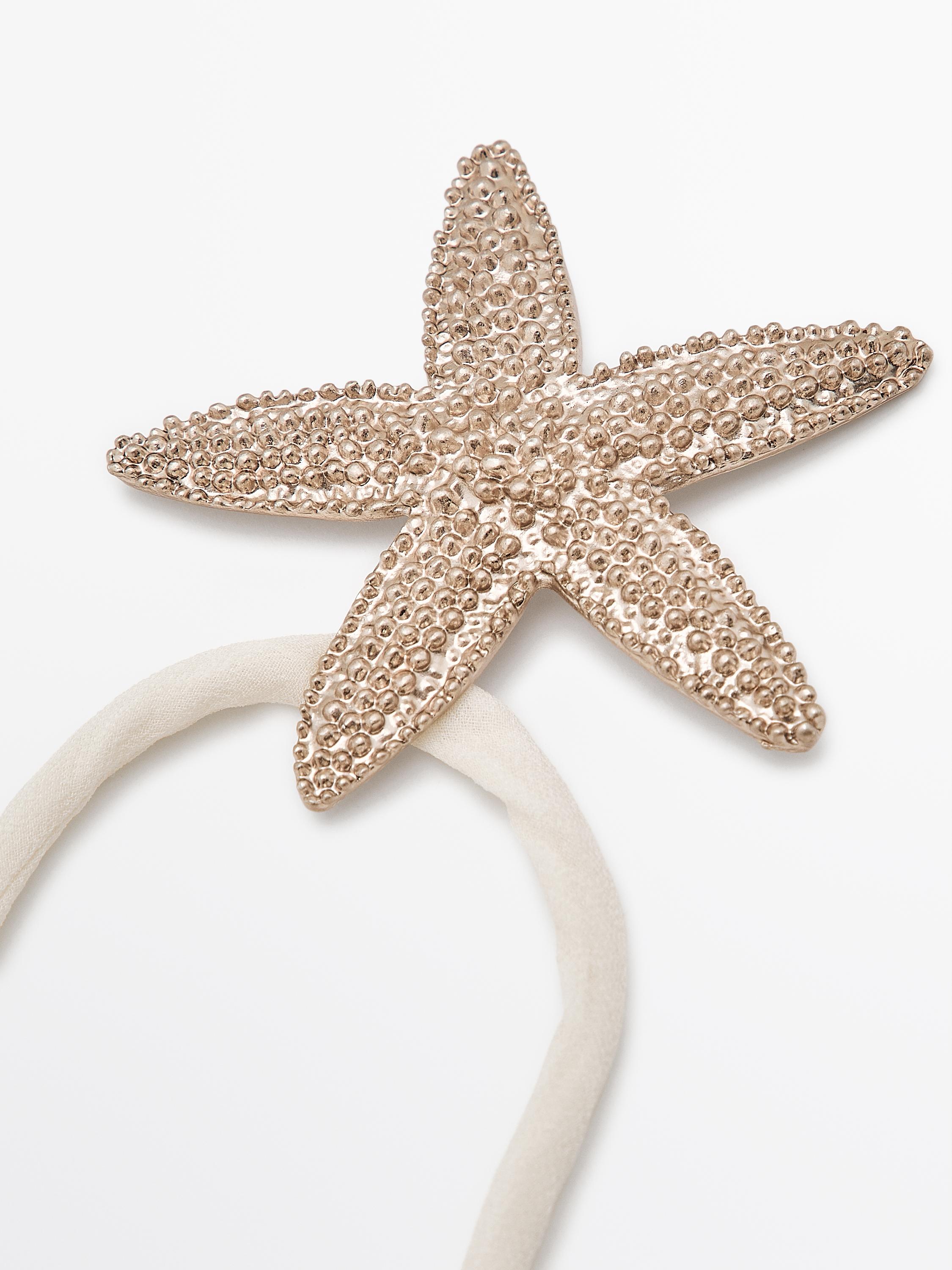 Collier corde soie étoile