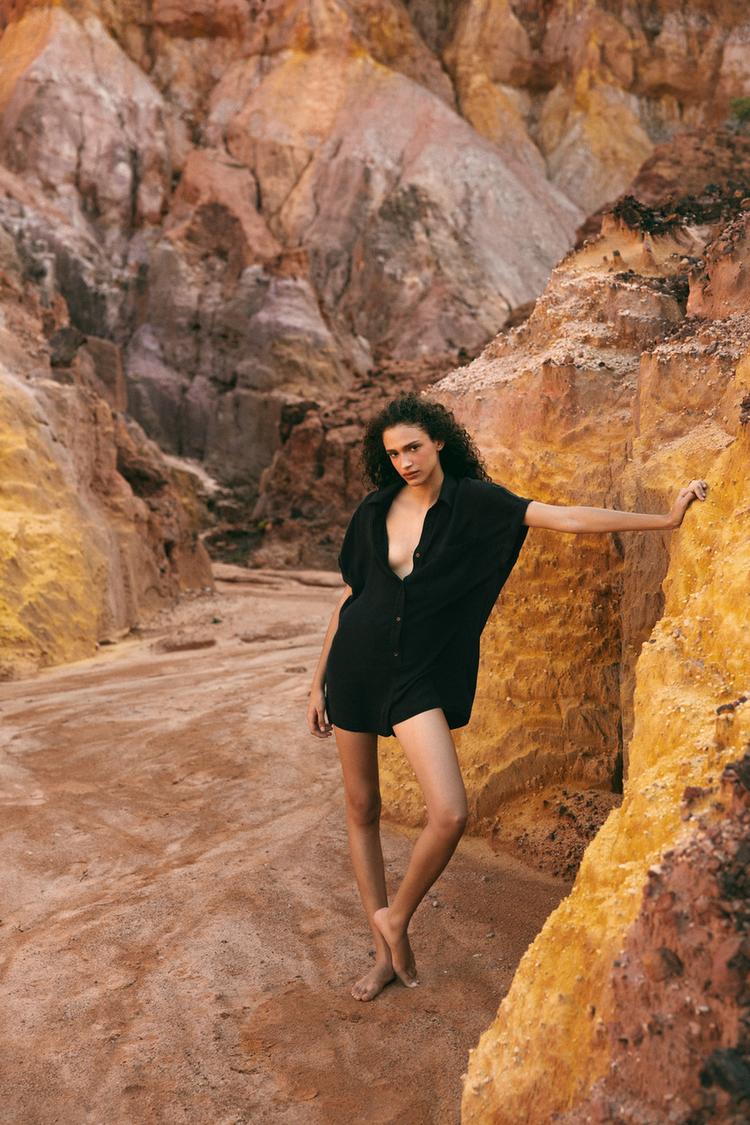 FLOWY POCKET JUMPSUIT - Zara product image