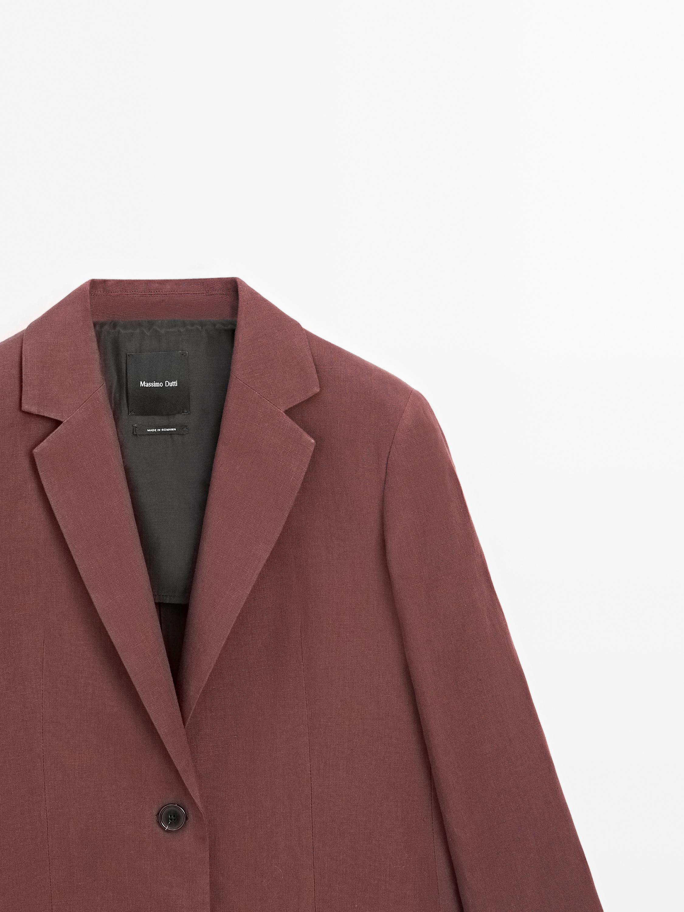 Blazer deux boutons 100 % lin