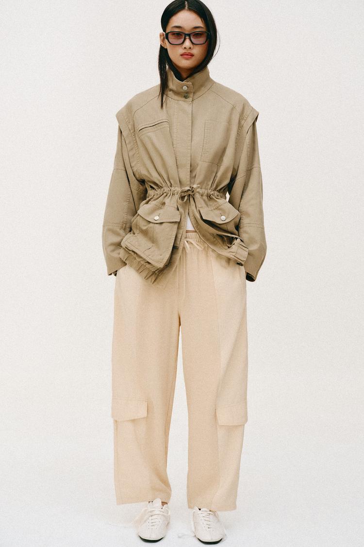 COMBINATION BARREL PANTS - Zara product image
