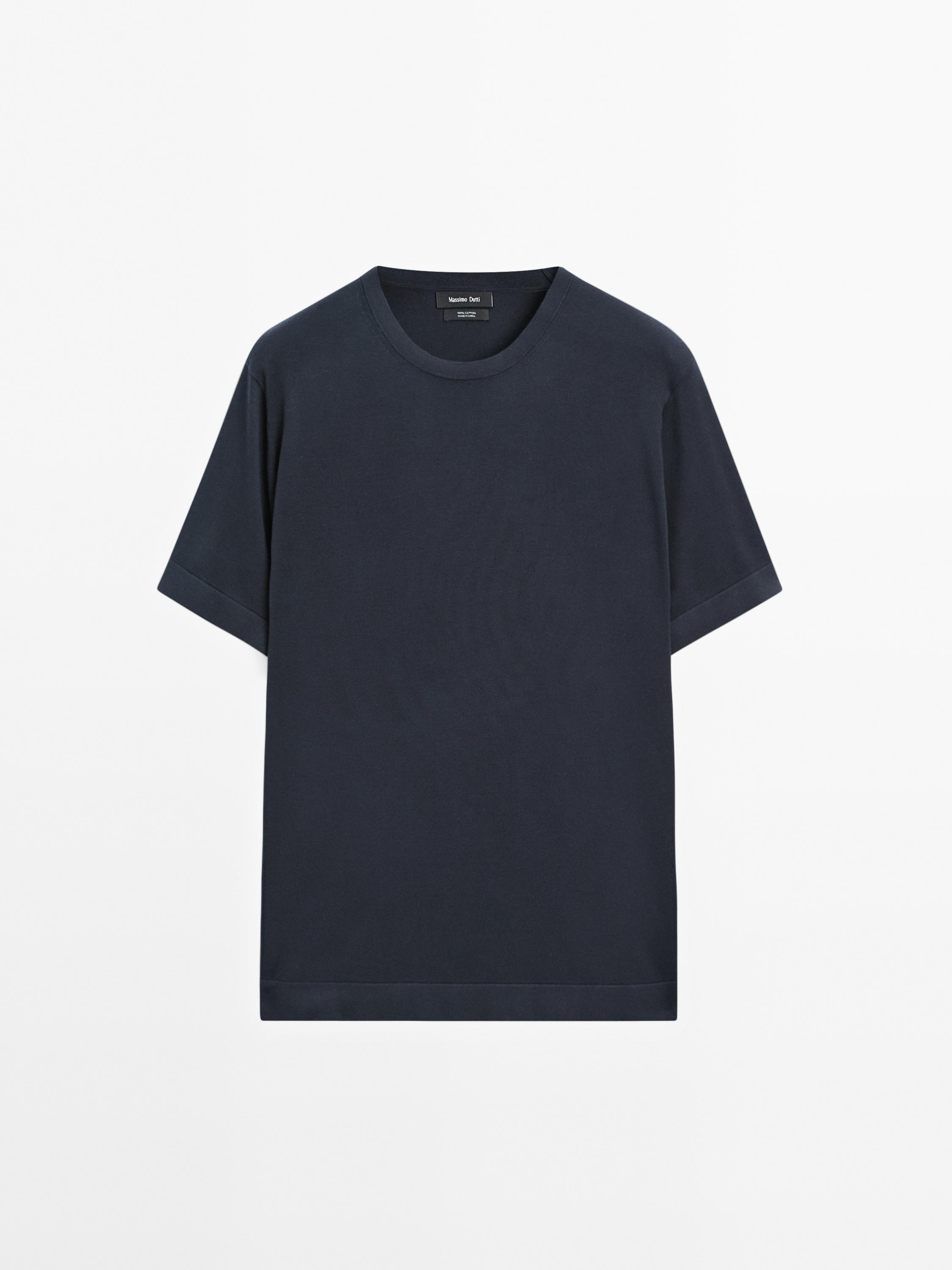 100% cotton short sleeve knit sweater