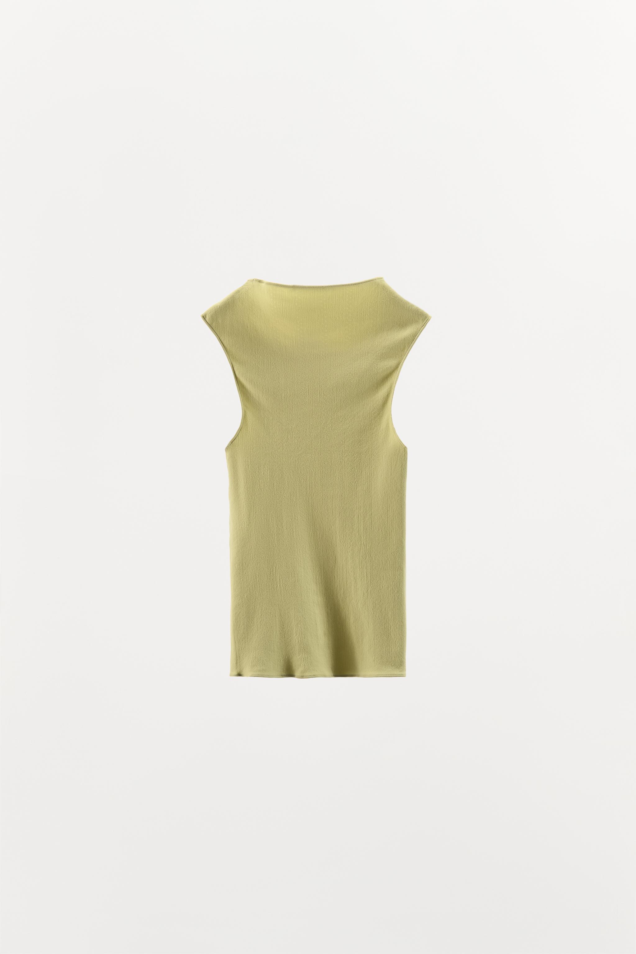 POINTELLE TOP WITH SATIN BOW