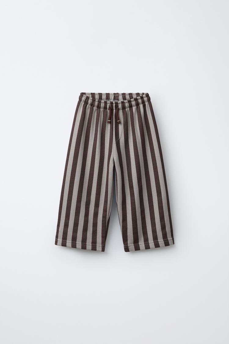STRIPED PLUSH PANTS - Zara product image