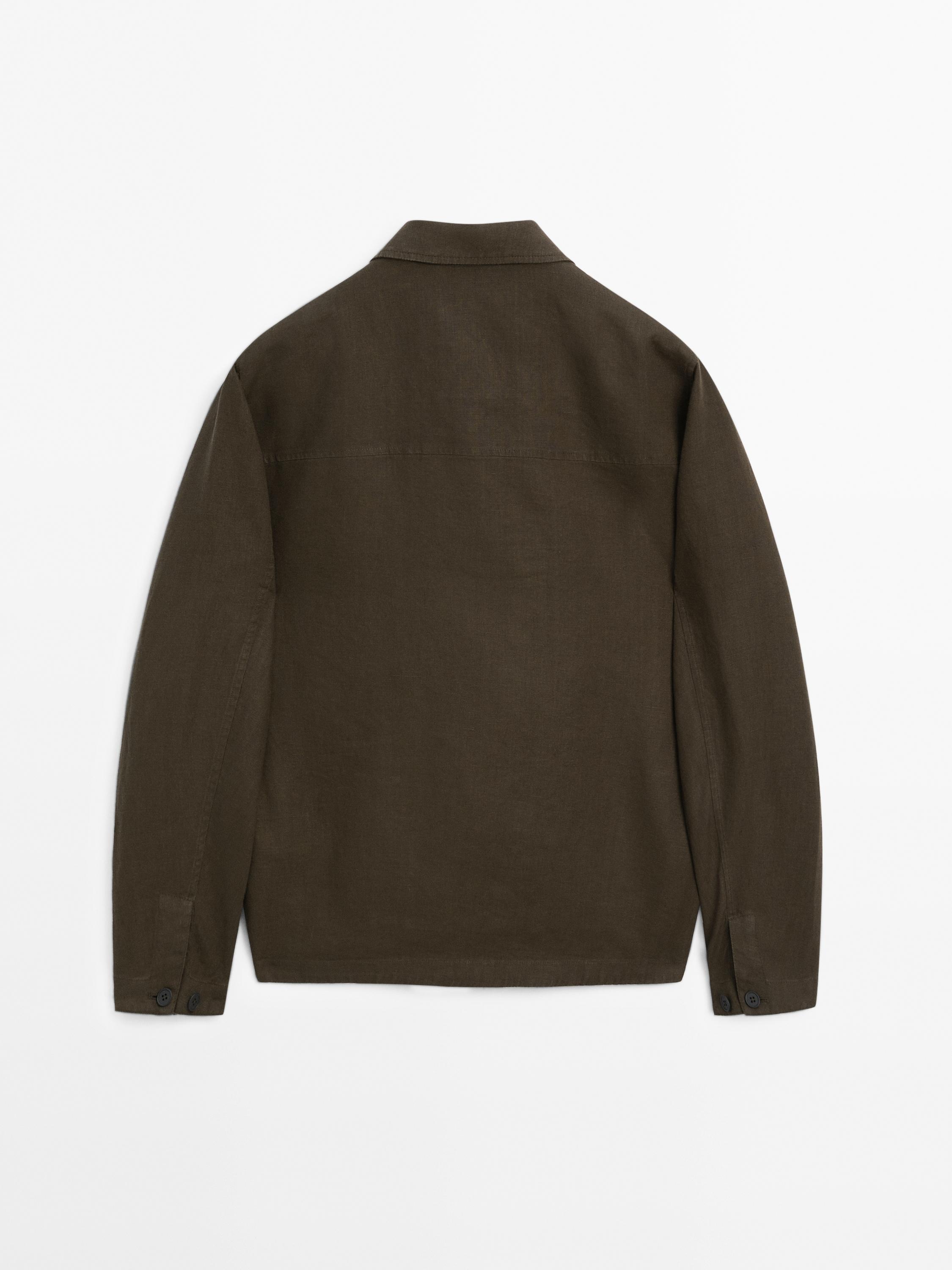 100% linen jacket with pockets