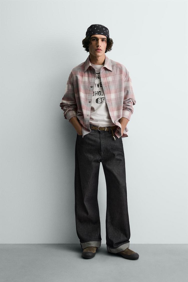 PLAID CORDUROY SHIRT - Zara product image