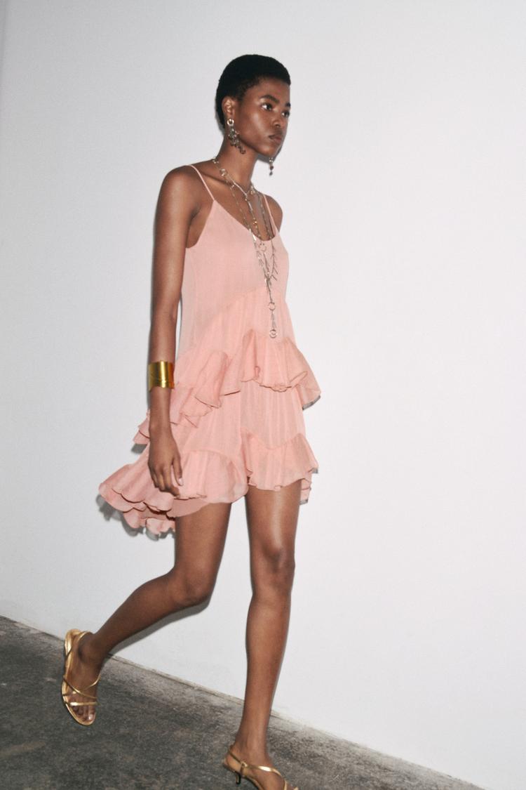 ZW COLLECTION SHORT RUFFLED DRESS