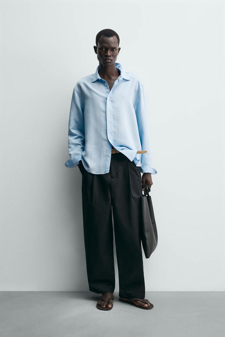 FLOWY STRIPED SHIRT - Zara product image