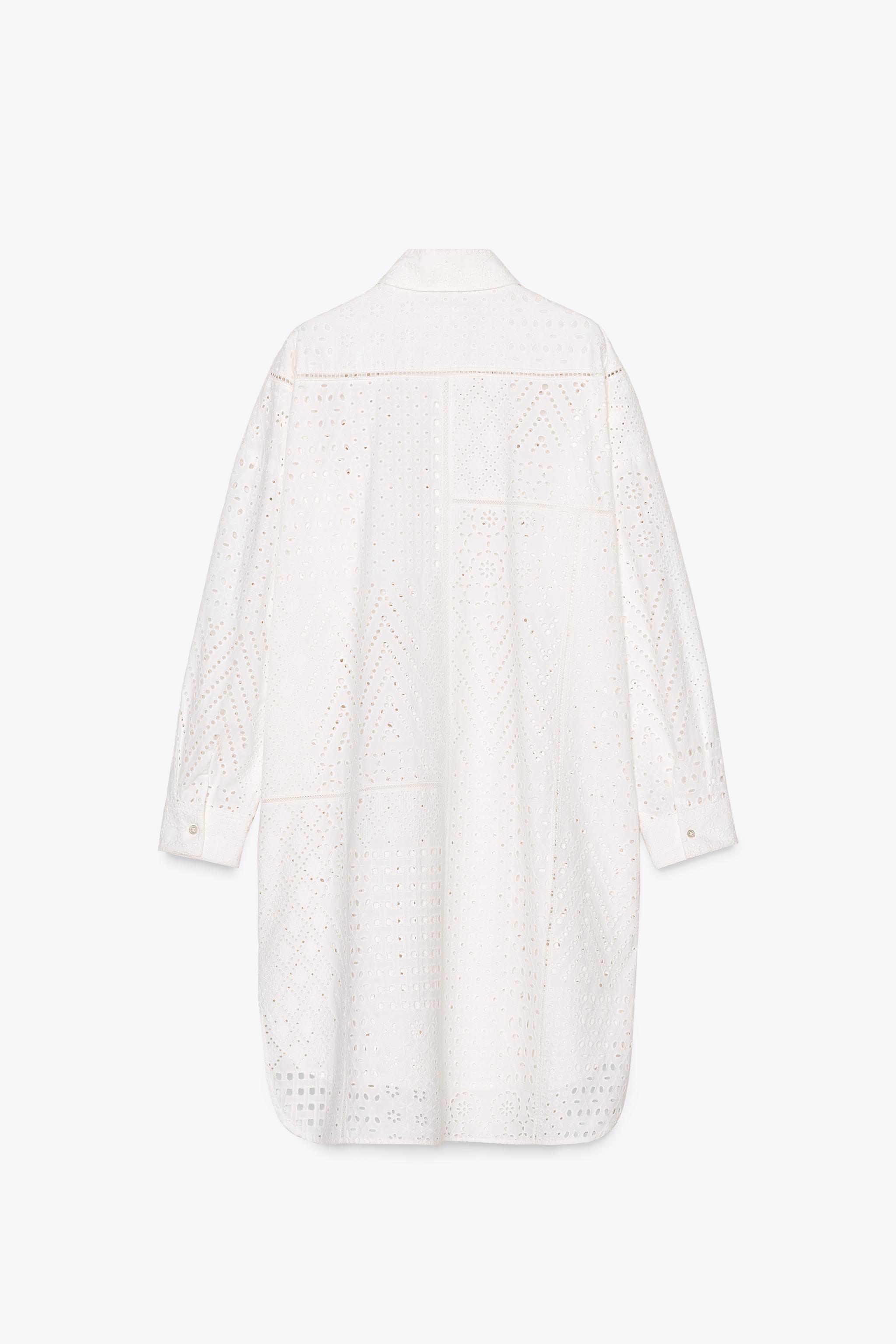 ZW COLLECTION EMBROIDERED EYELET DRESS