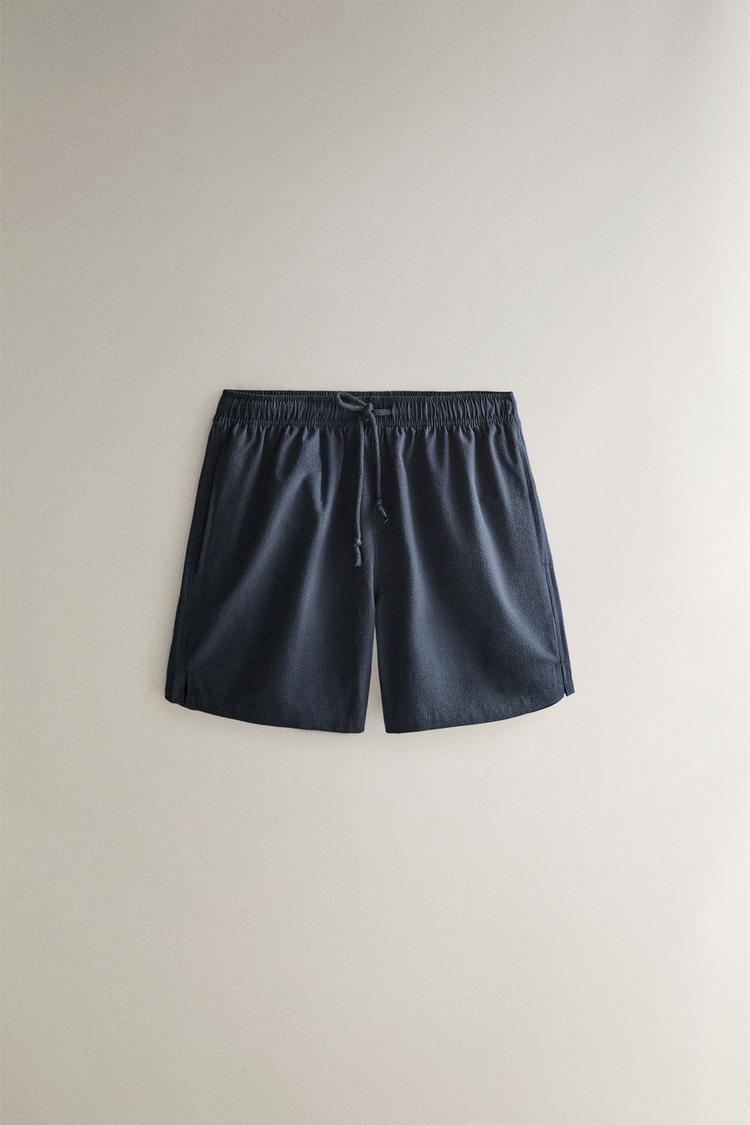 SEERSUCKER BEACH SWIMSUIT - Zara product image