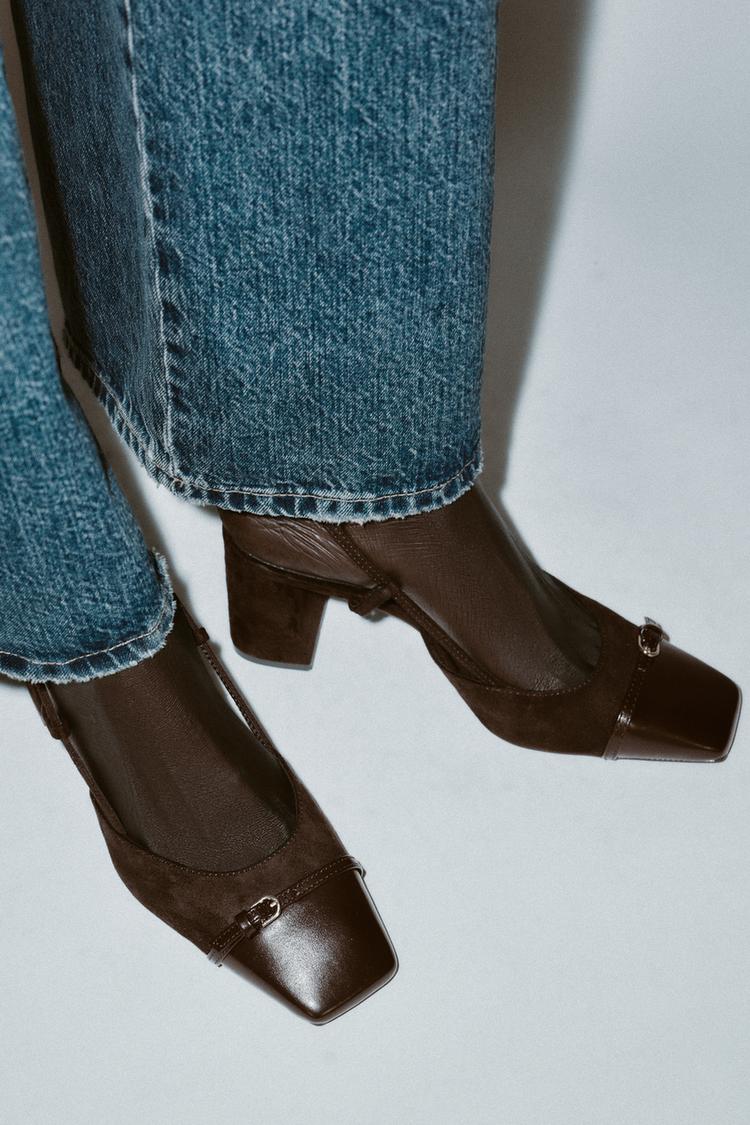 BLOCK HEEL SLINGBACK SHOE