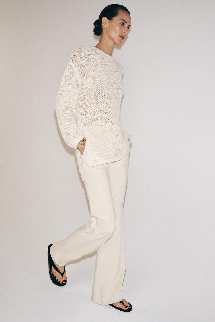 OVERSIZED ASYMMETRIC HEM JUMPER - Zara product image