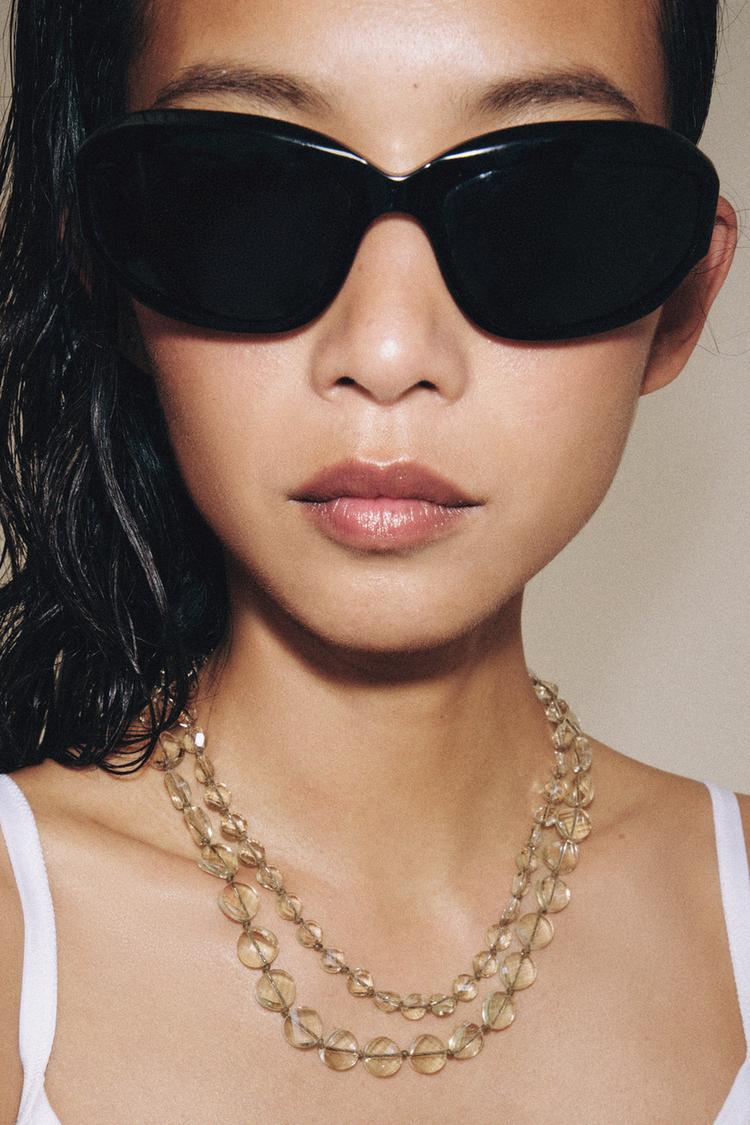 PACK OF 2 CRYSTAL PIECE NECKLACES - Zara product image