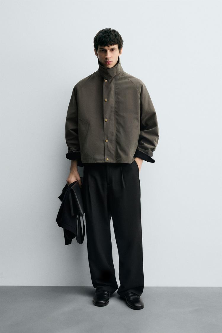 CONTRAST COLLAR TECHNICAL JACKET - Zara product image