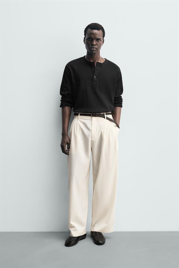 WOOL PLEATED PANTS - Zara product image