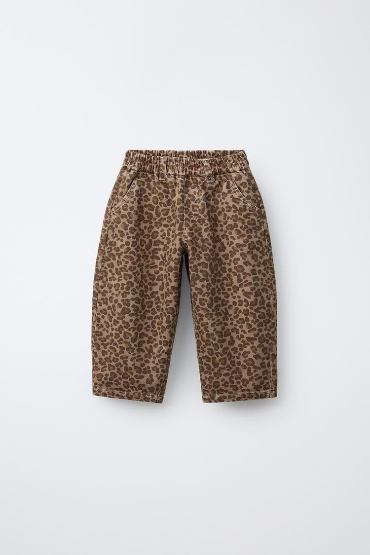 ANIMAL PRINT BAGGY PANTS - Zara product image