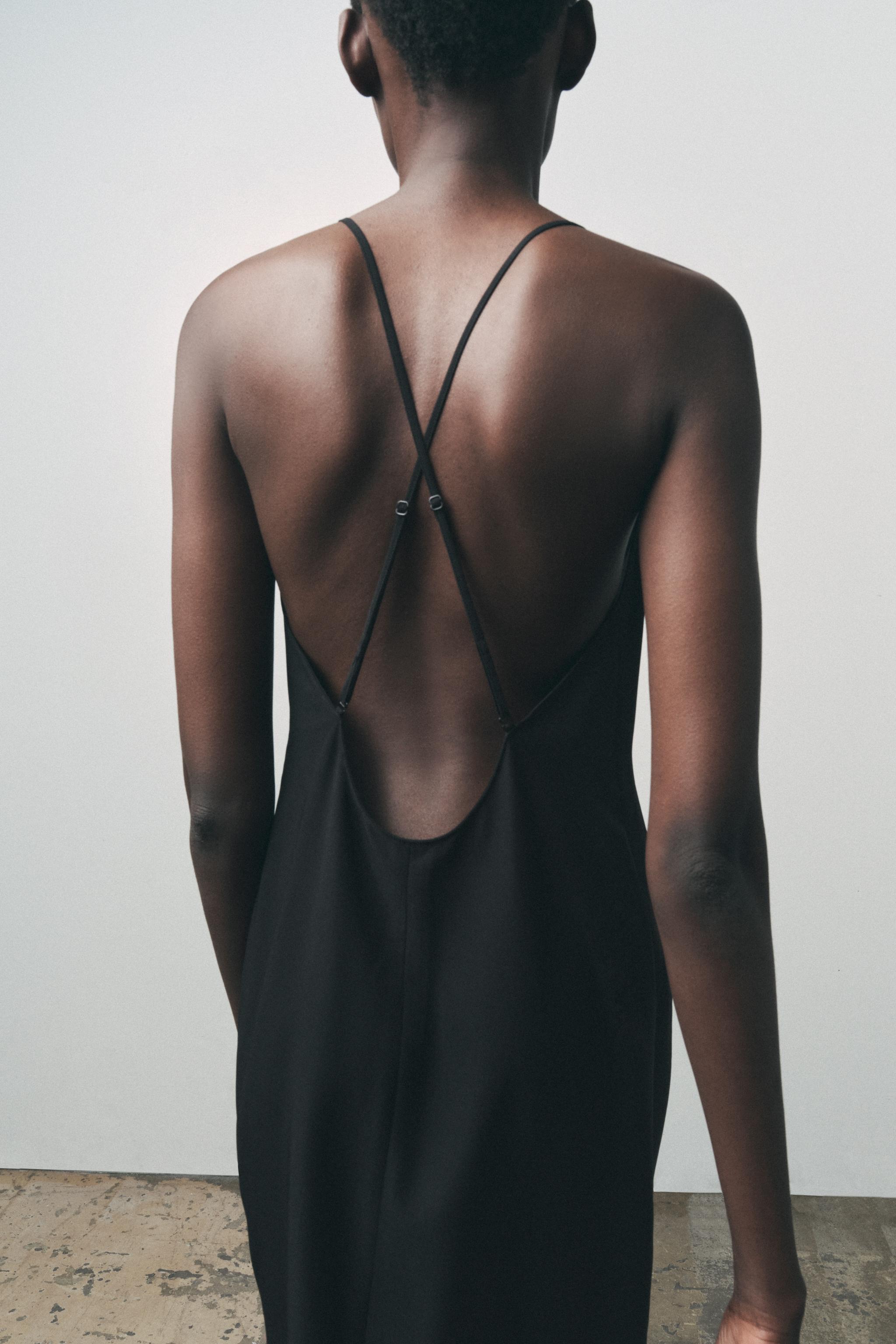 ROBE LONGUE DOUBLURE À BRETELLES MULTIPOSITIONS