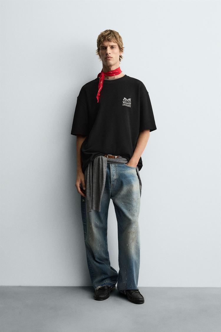 CONTRAST PRINT SWEATSHIRT - Zara product image