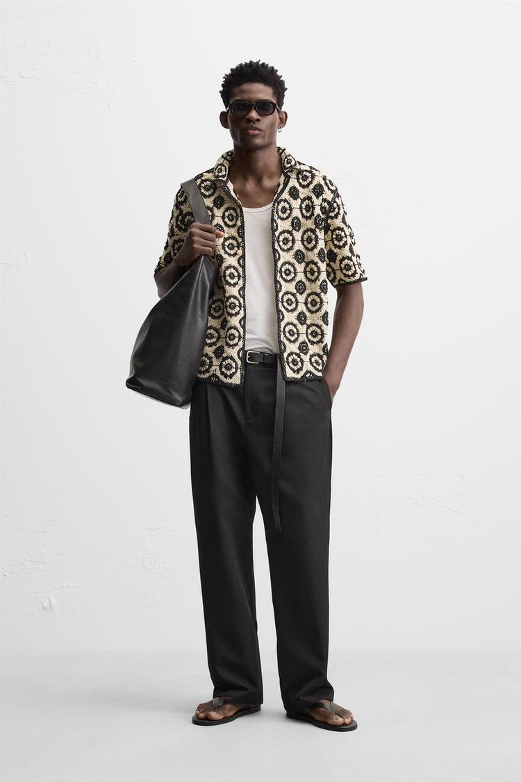 CROCHET TEXTURED SHIRT