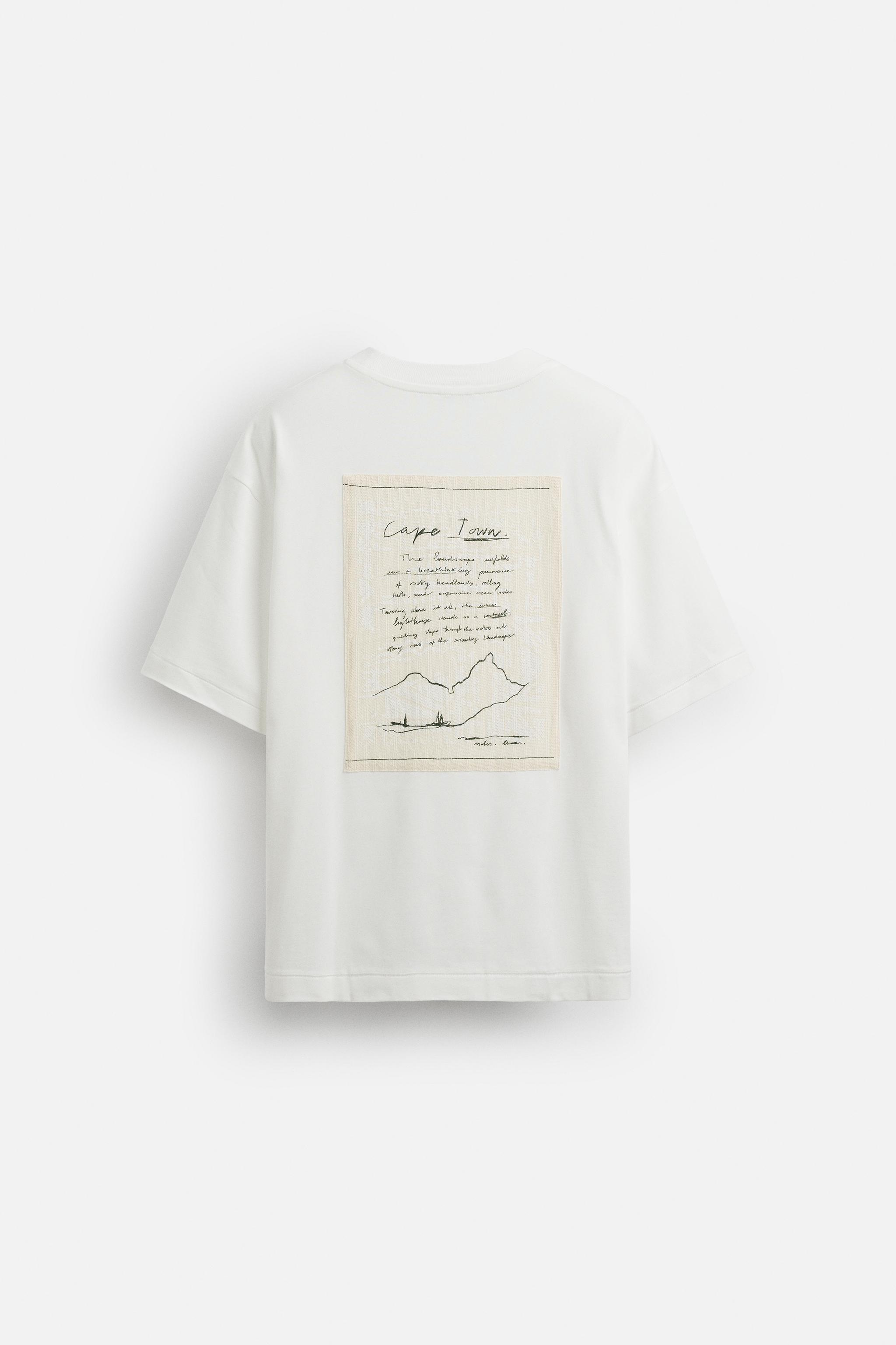 T-SHIRT À PIÈCE IMPRIMÉE