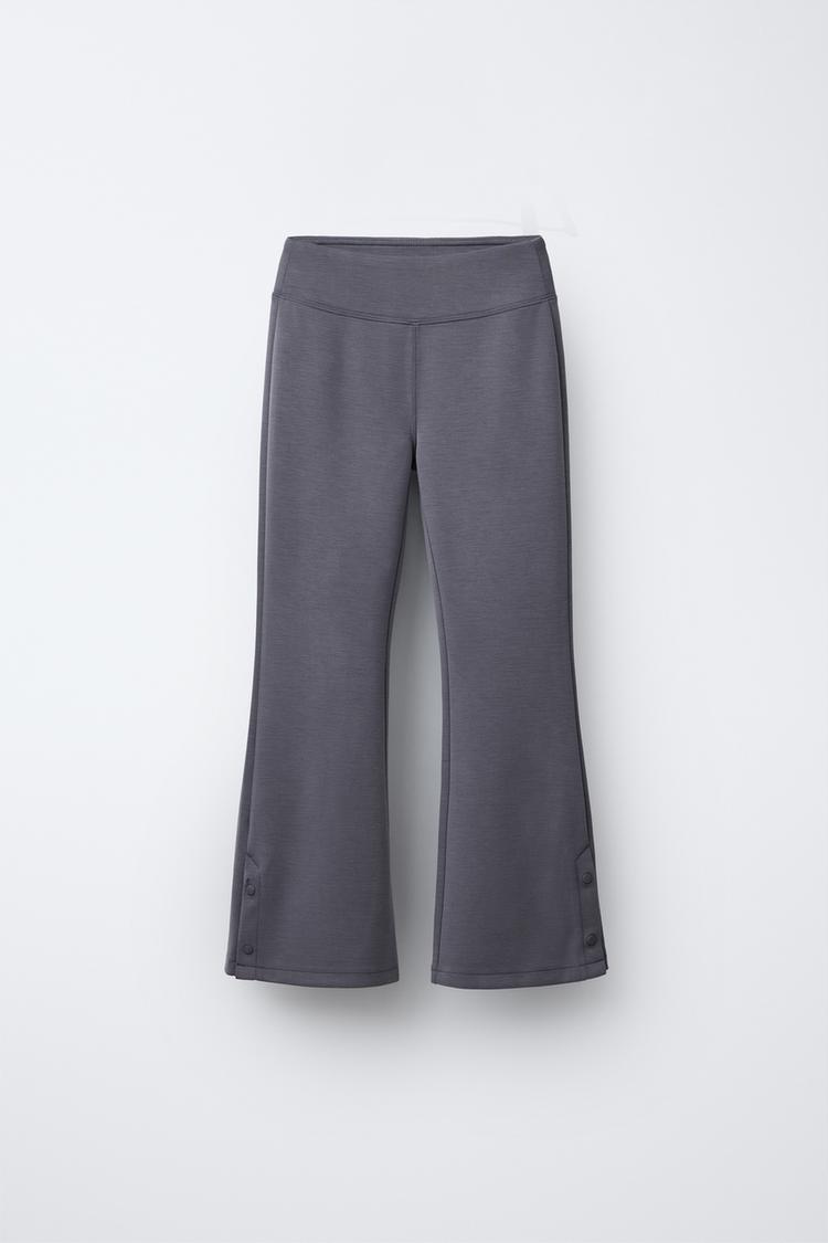 BELL BOTTOM LEGGINGS WITH BUTTONS