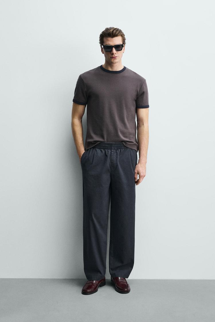 WASHED RELAXED FIT PANTS - Zara product image