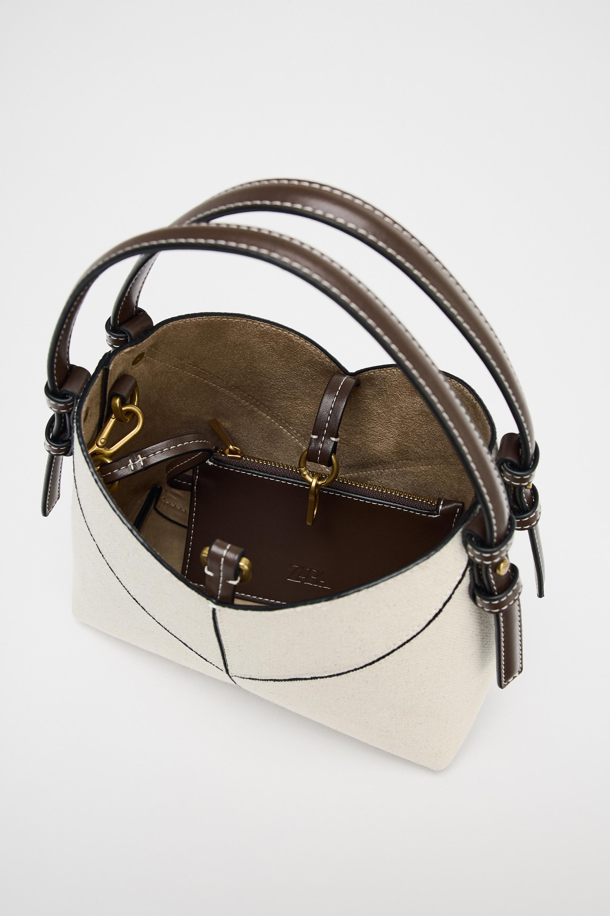 MINI SAC SHOPPER CANVAS CONTRASTE