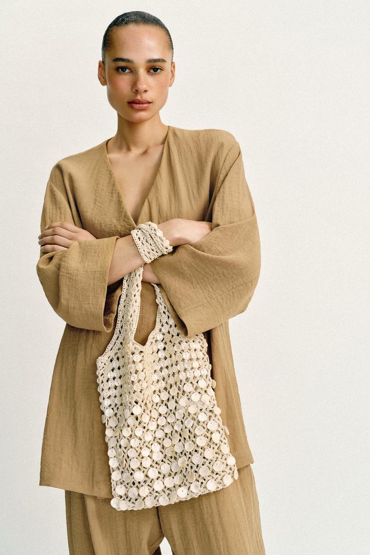 BEADED SHOULDER BAG - Zara product image