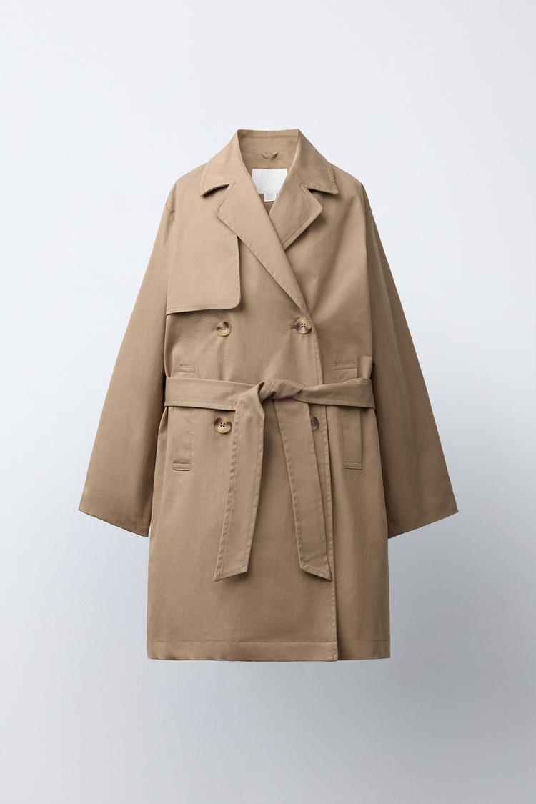LONG BELTED TRENCH COAT - Zara product image