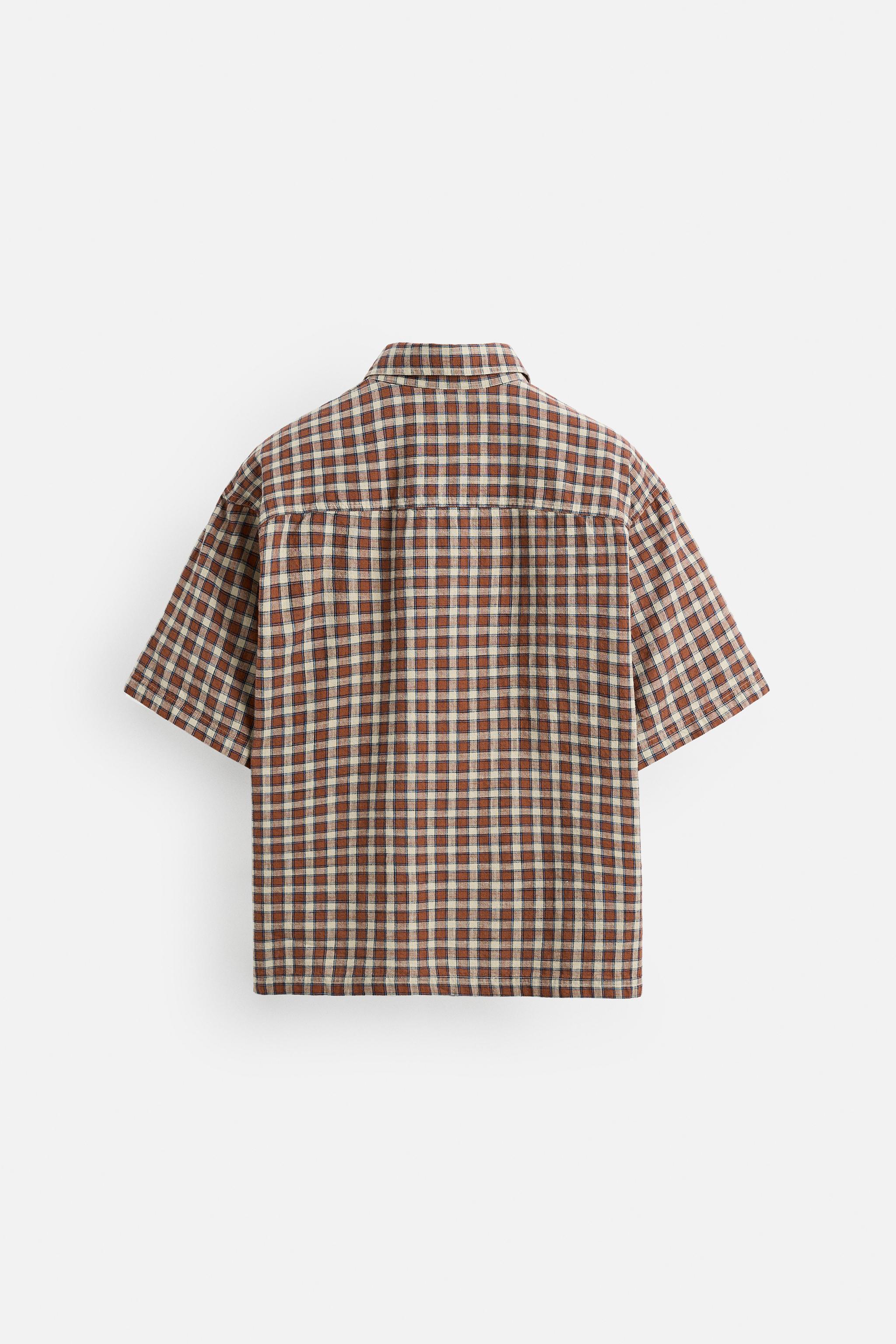 CHEMISE STRUCTURÉE À CARREAUX