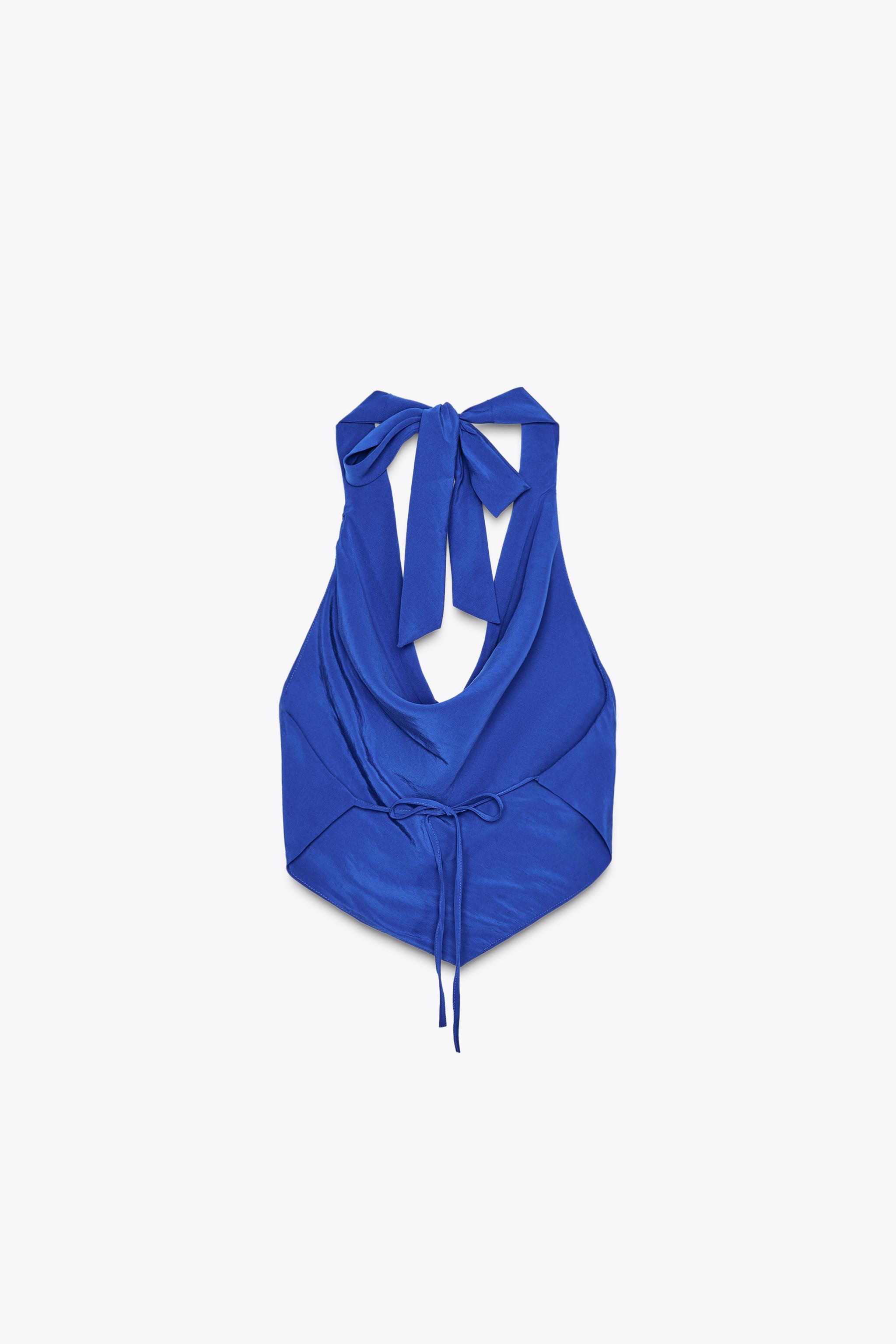 TOP HALTER FLUIDE NŒUD