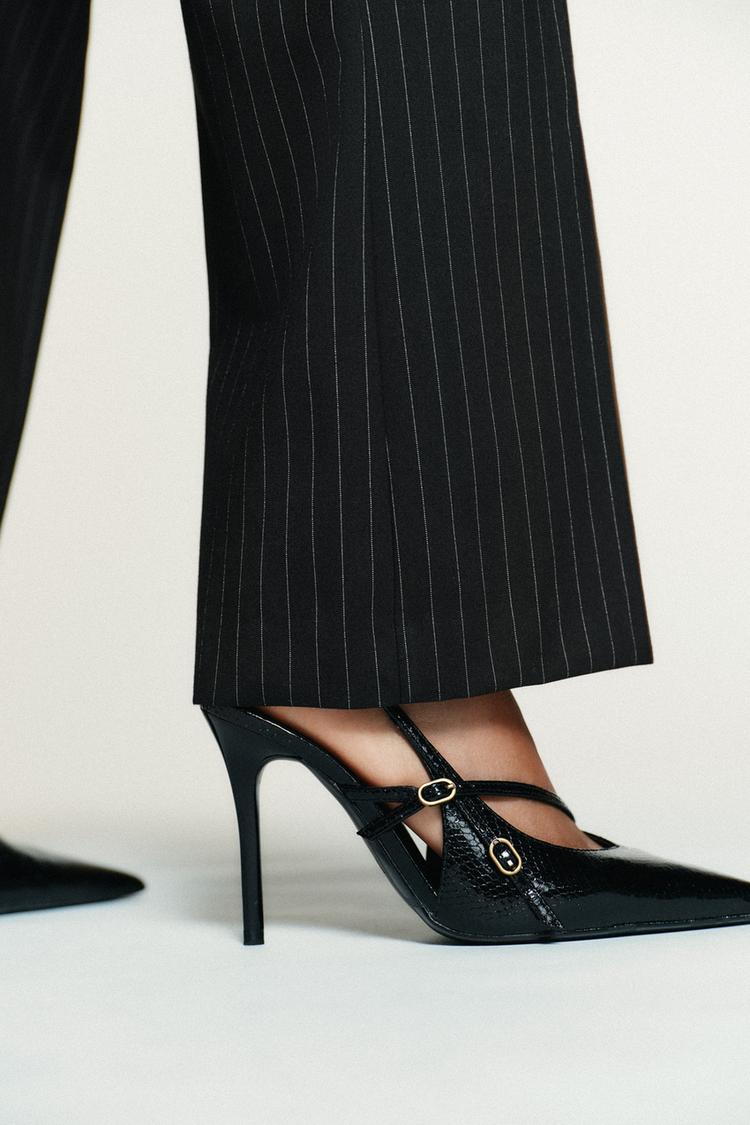 STRAPPY BUCKLED HEELS - Zara product image
