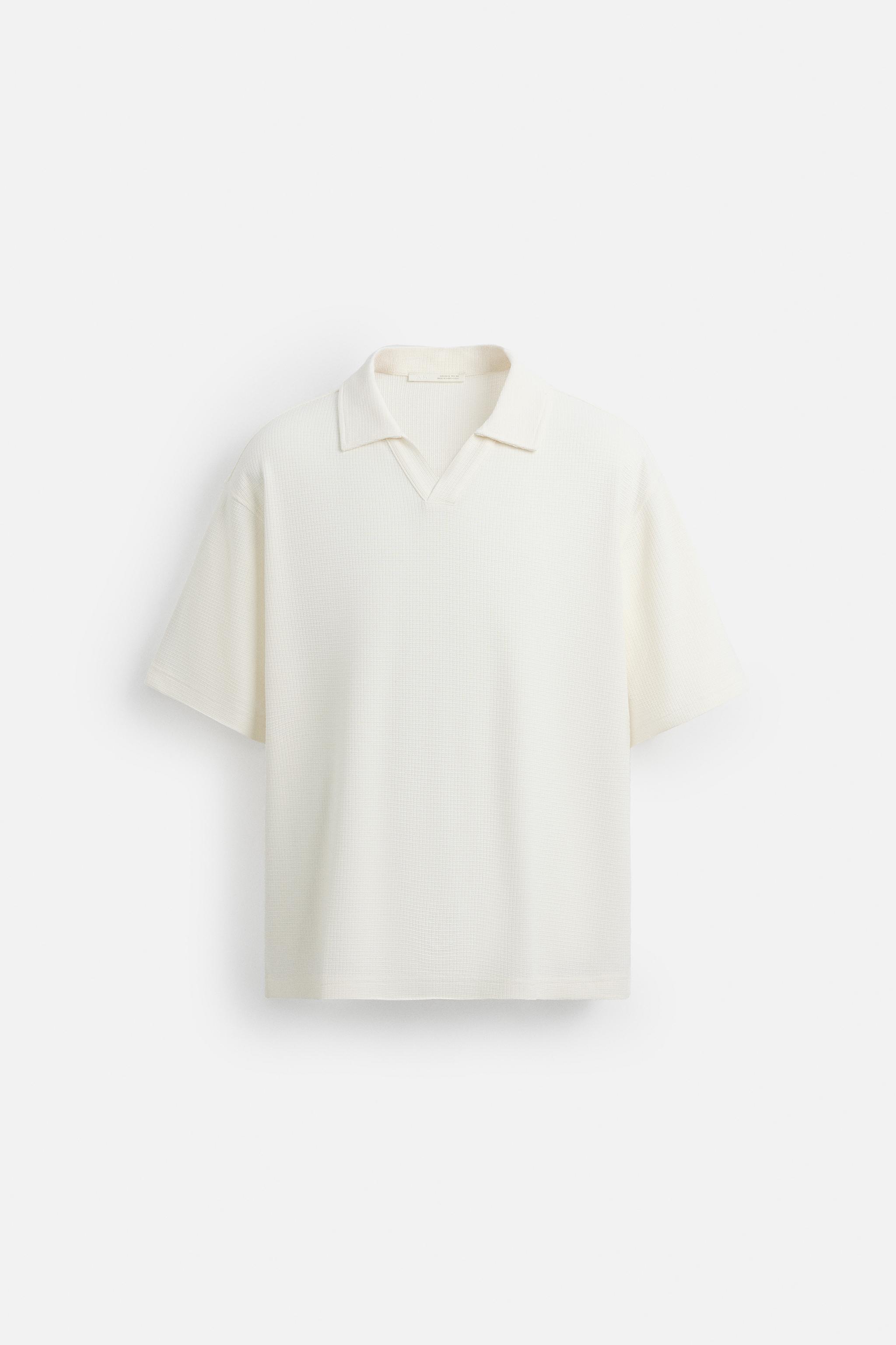 TEXTURED CHECKERED POLO SHIRT