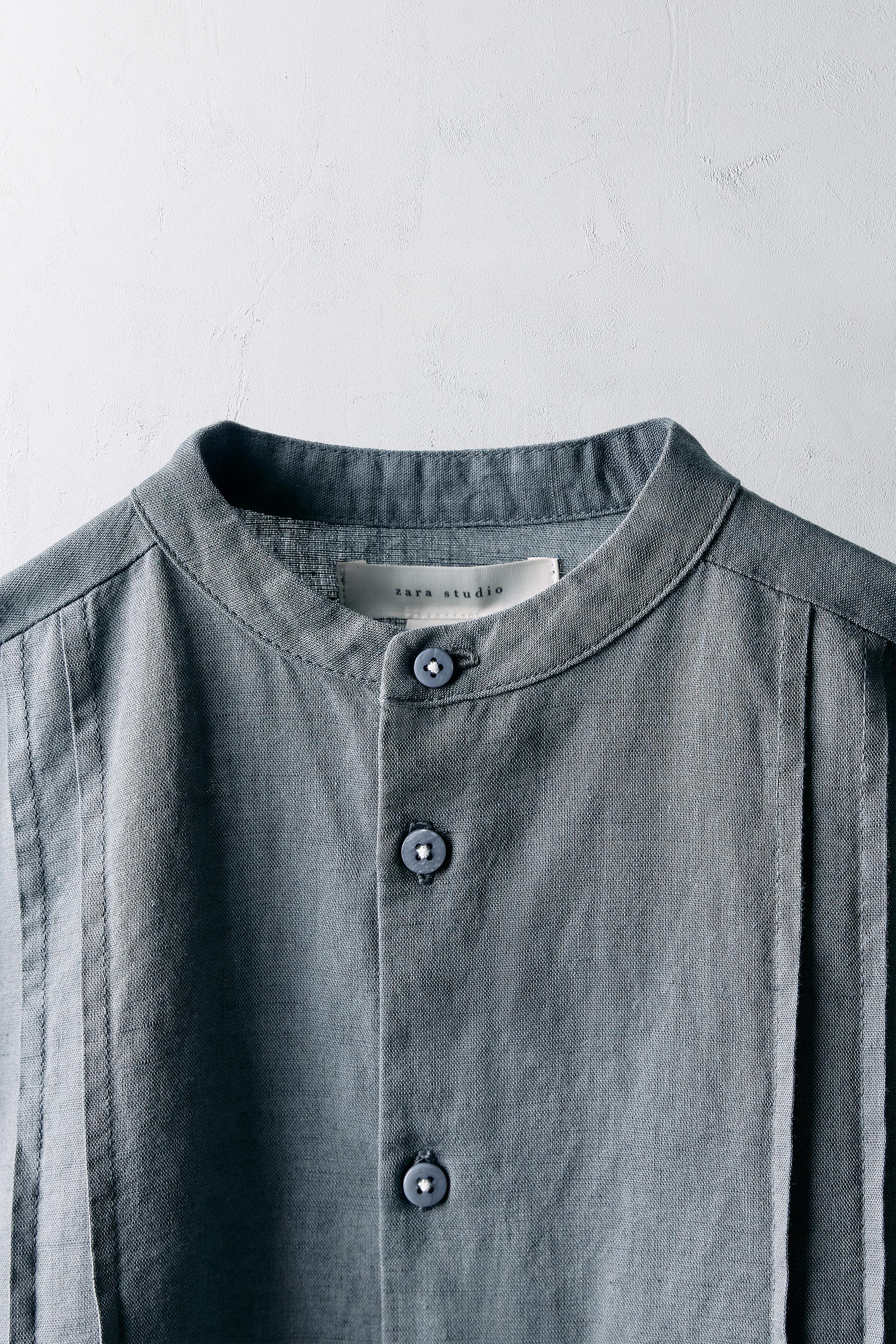 ANS/ CHEMISE PLIS AVEC LIN ÉDITION LIMITÉE