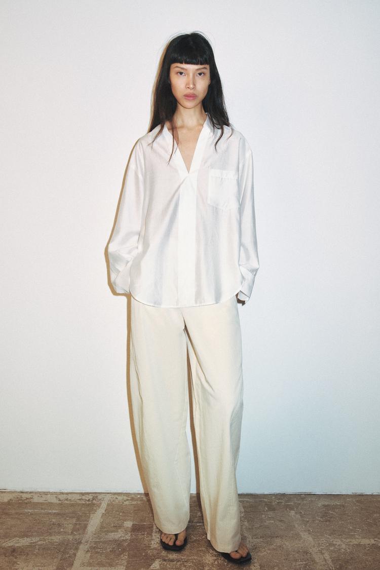 OVERSIZED SATIN EFFECT SHIRT - Zara product image
