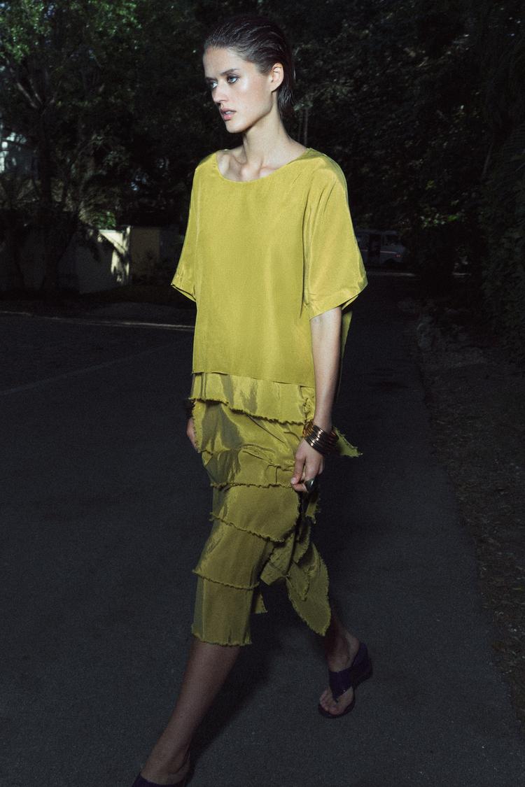 RUFFLED DRESS ZW COLLECTION