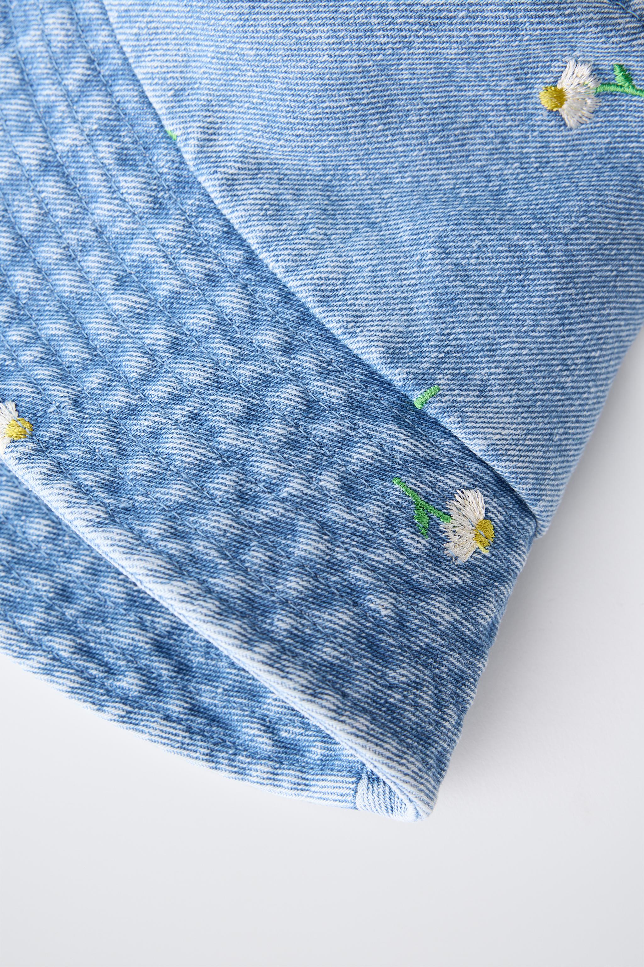 BOB EN DENIM FLEURS