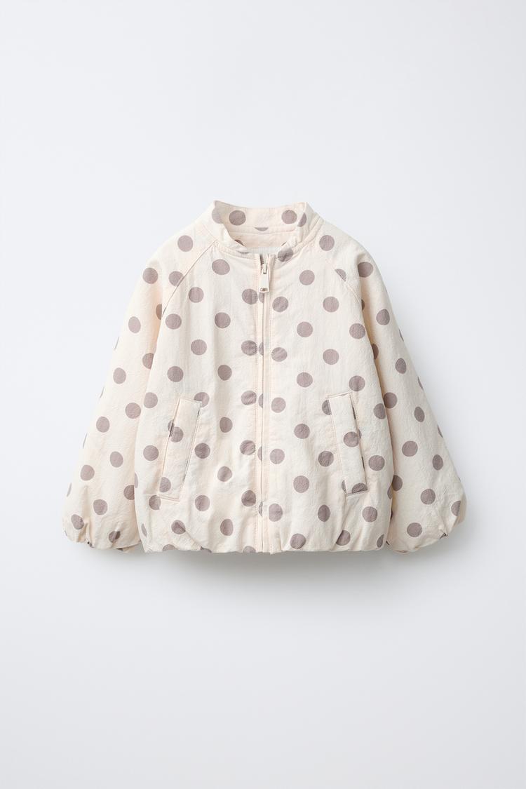 POLKA DOT QUILTED BOMBER JACKET - Zara product image