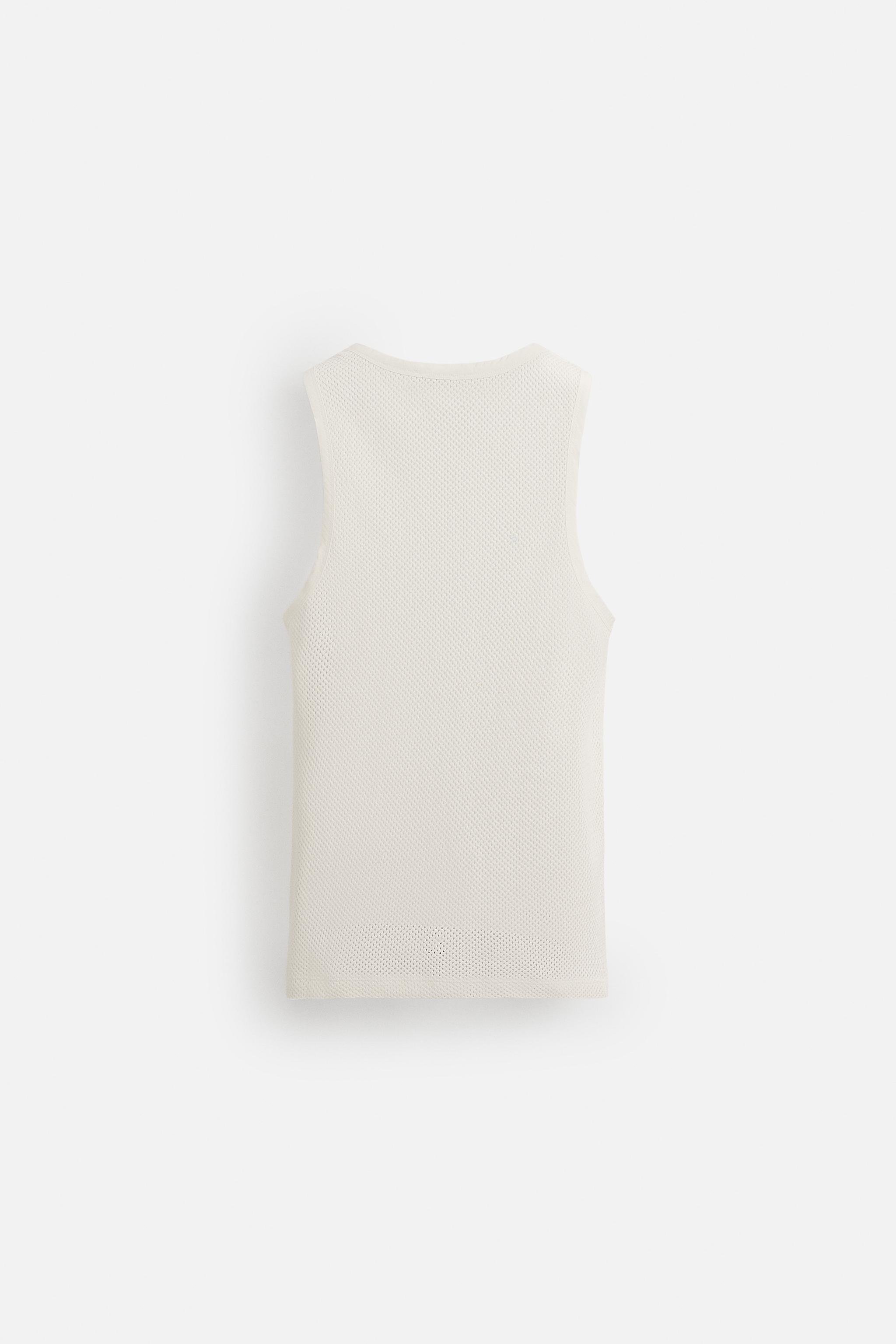 OPEN WEAVE TANK TOP